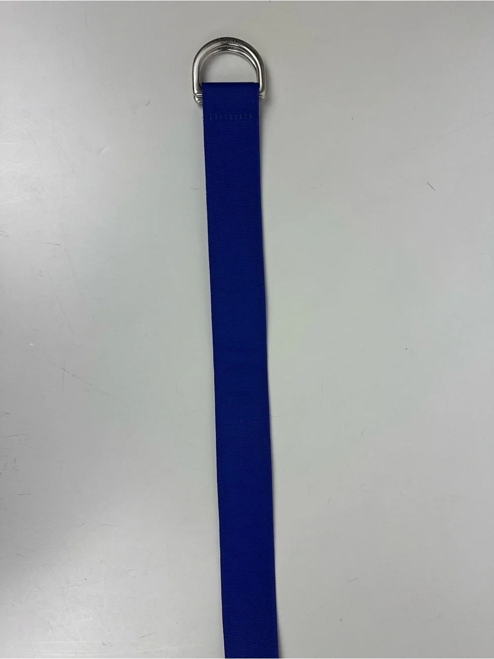Polo by Ralph Lauren Royal Blue D-Ring Belt with Yellow Logo